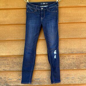Hollister Jean Legging Dark Wash Low Rise Skinny Jeans Size 27